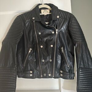 Mango - Women’s Leather Jacket